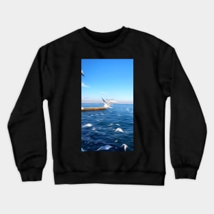 Graphic oil painting Crewneck Sweatshirt